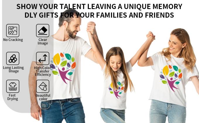 Película de impresión A4 / A3 DTF Peeling en frío 75U espesor Película de liberación de PET No adhesiva 0