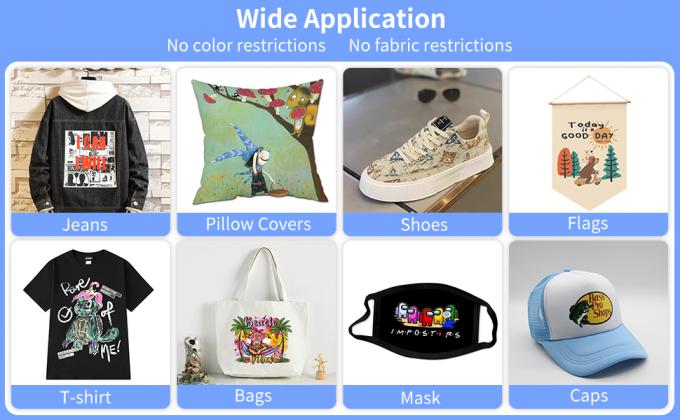 Impresión digital de 60 cm DTF Película de transferencia de calor de PET DTF Impresora de película de DTF Hombres zapatos de lona camisetas Impresión de papel DTF Película de PET 3