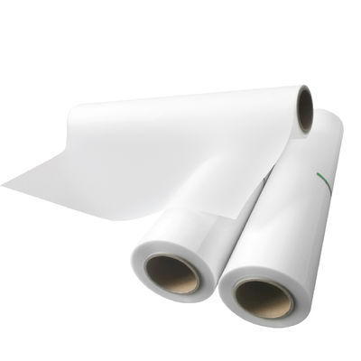 Rollo de película de transferencia DTF 60cm*100m de doble cara transparente mate Pretratamiento de PET Papel de transferencia de calor Peeling frío y caliente