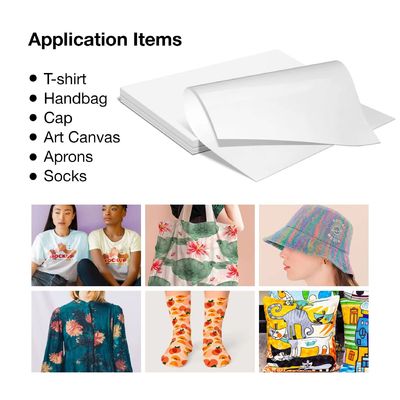 A4 Premium DTF Transfer Film Roll 8.27&quot; x 328ft Papel de transferencia de calor de PET pretratado mate claro para impresoras DTF A4