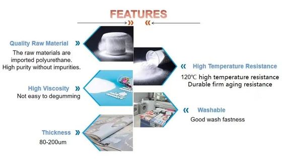 Transferencia de calor textil DTF negro en polvo Adhesivo DTF fundido en caliente en polvo blanco