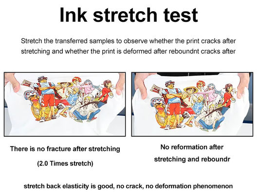Impresión de tinta DTF impermeable para impresoras Epson Impresión de alta velocidad Bajo consumo