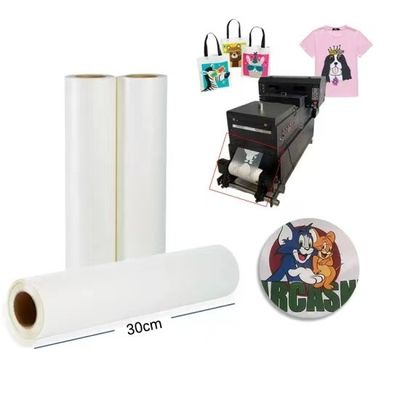 Encuentra el material de impresión DTF mate Perfecto 30cm 60cm DTF Transferencia de Película para mascotas Papel de rollo de película única Rollo de película DTF Película para mascotas