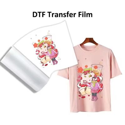 Película de doble lado de 30 cm 60 cm DTF Roll 75mic Pet Film para la impresión de transferencia de calor