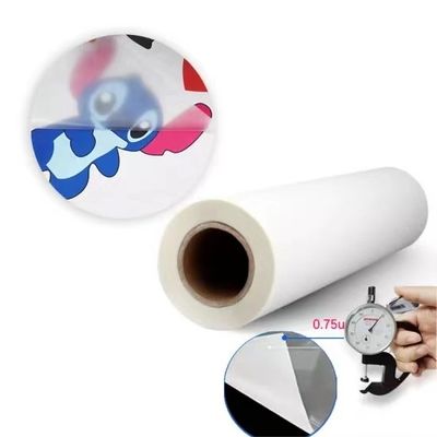 Película de transferencia de calor de 60 cm transparente de doble cara de inyección de tinta de mate blanco A3 para mascotas Dtf