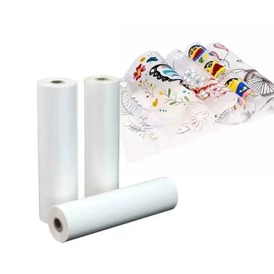 Impresión de tinta blanca mate de 75micrones con película DTF para mascotas peeling caliente 30cm 60cm directamente a la película para impresión de prendas de vestir