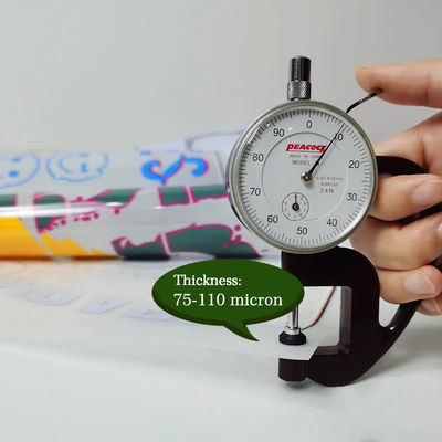 30cm*100m 75U espesor de película de liberación para mascotas rollo de doble cara peeling frío peeling caliente película transparente de calor 30cm para camiseta DTF