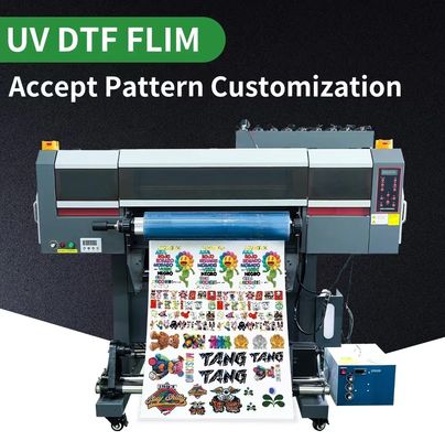 Película de impresión de transferencia en frío de polímero A y B Película UV DTF Película de pegatinas PET de 30 cm