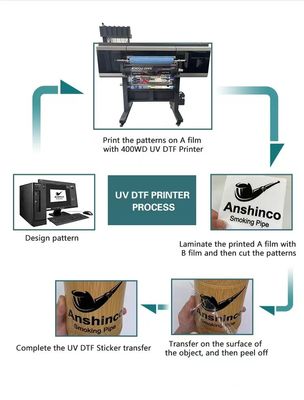 Transferencia de película UV Dtf para mascotas 30*100cm Transferencia de película AB Dtf A3 30cm Impresión de película UV Dtf