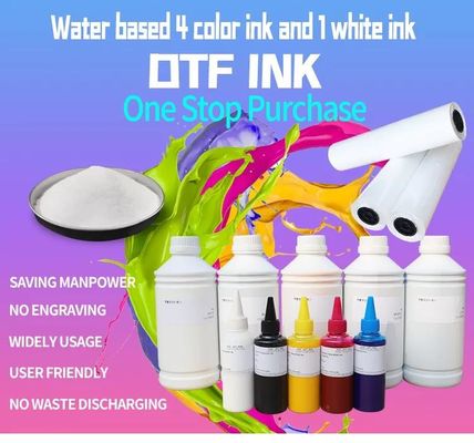 Tinta DTF de alta cobertura para impresoras Epson Compatible con película y polvo de transferencia DTF