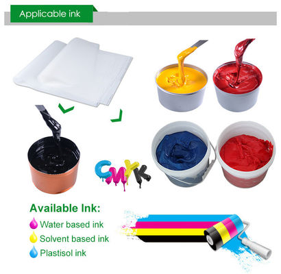 Película de impresión PET offset a base de tinta a base de agua de 48*64cm Resistencia química Película de liberación de PET de 75mic