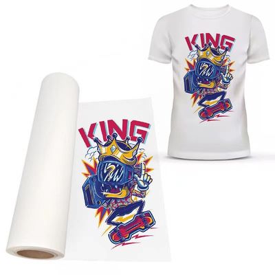 75 micrones 60cm*100m Impresión de tinta blanca película de impresión para diversos tejidos