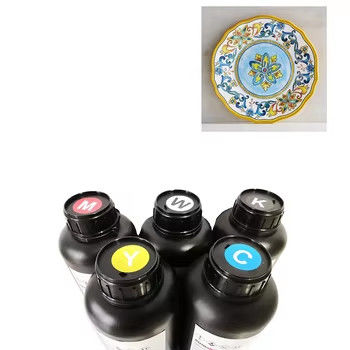 CMYKW V Método de curado por luz UV Tinta LED Compatible con cabezas de impresión DX5 DX7 XP600 TX800