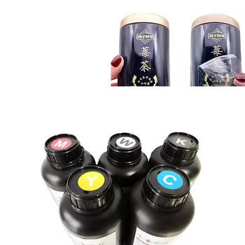 1L Capacidad Tinta UV LED flexible para silicona PVC y Tinta UV de cuero para impresora Epson