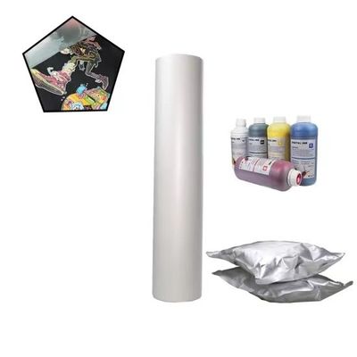 33cm*100m rollo de película DTF doble mate de pelado instantáneo DTF película 75 micrones
