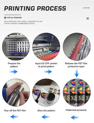 1L Capacidad Tinta UV LED flexible para silicona PVC y Tinta UV de cuero para impresora Epson