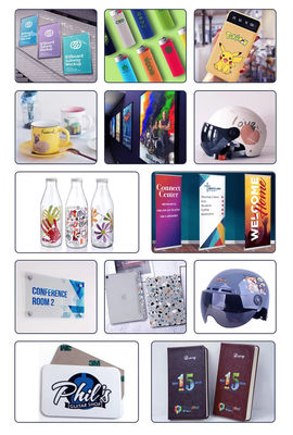 CMYKW + Vanish 500ml LED Digital UV Curing Impresión de tinta para la impresión de resolución aguda