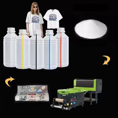 Impresión de tinta blanca de 1000 ml Tinta Ciana Directamente en película con opacidad y definición
