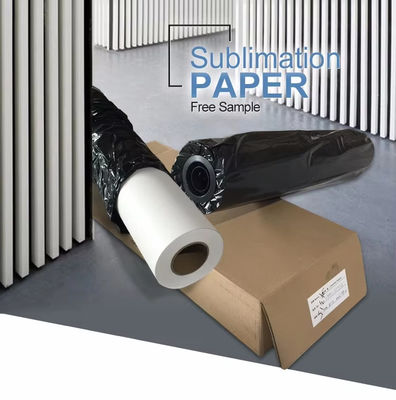 Impresión digital 47 pulgadas 100 gramos papel de sublimación de rollo a rollo para impresora de sublimación de gran formato