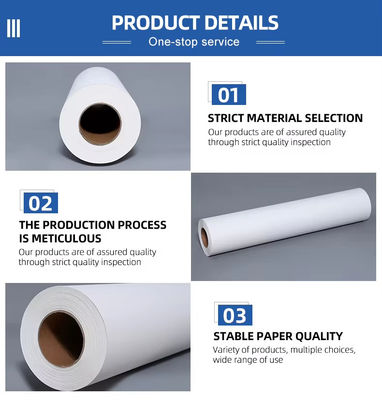Rollo de papel de sublimación de 40 gm 60 cm*800 m para tejidos de poliéster con tinta de impresión digital