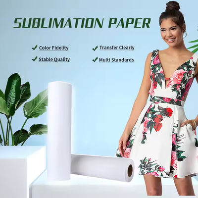 Papel de sublimación de tamaño A4 para prendas de vestir Papel de transferencia de 100 gramos en rollo para impresión de sublimación