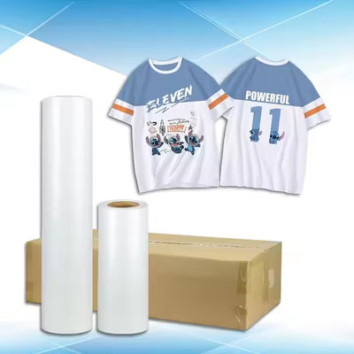 Tinta blanca Imprimible DTF Transfer Film Roll Hot Peel Alta extensibilidad para la impresión