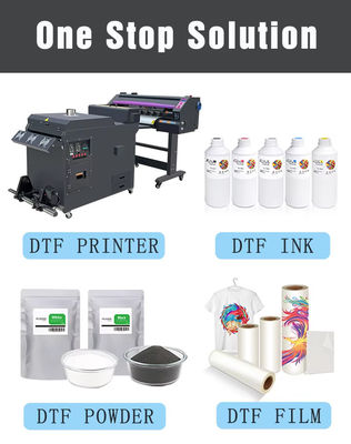 1000 ml CMYK Tintas DTF blancas Directas a la película Tintas de impresión de inyección de tinta para impresoras DTF de Refinecolor