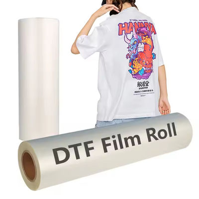 60cm*100m DTF PET Película tinta blanca Instantánea de peeling caliente y frío Disponible