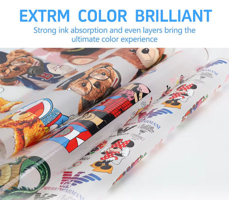 Impresión de tinta blanca con película DTF PET 75mic 33cm Perfecto para impresión personalizada en telas y prendas de vestir