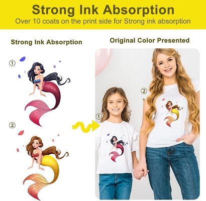 Película de transferencia DTF 30CM x 100M 75U Compatible con CMYK + Tinta blanca para impresión de ropa