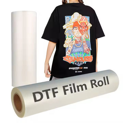 Película DTF de 60CM para diseños personalizados 75mic, peeling frío y caliente ideal para camisetas y ropa