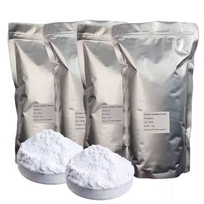 DTF blanco y negro TPU en polvo de fusión en caliente para impresiones vibrantes (1 kg, 5 kg) utilizando transferencia de calor