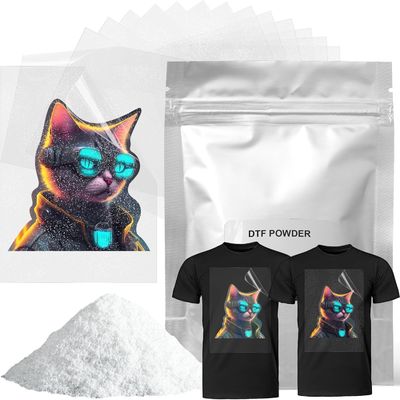 100mic 5kg de pegamento en polvo de TPU blanco para transferencia de DTF