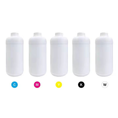 CMYK W Colores 500ml Dtf Tinta de pigmento Impresión de transferencia de calor para impresora a base de agua