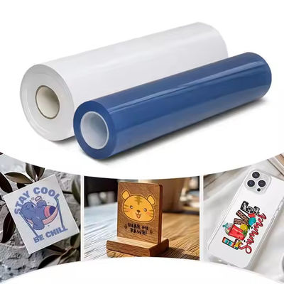 Superficie transparente con acabado UV DTF Ab Transferencia de calor de la película para etiqueta de logotipo